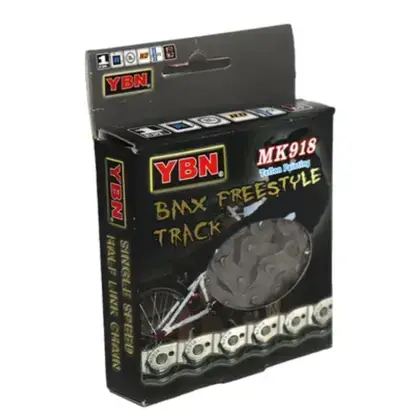 CORRENTE 1/2X1/8X102L GROSSA BMX HALF-LINK MK918 - CINZA -YABAN